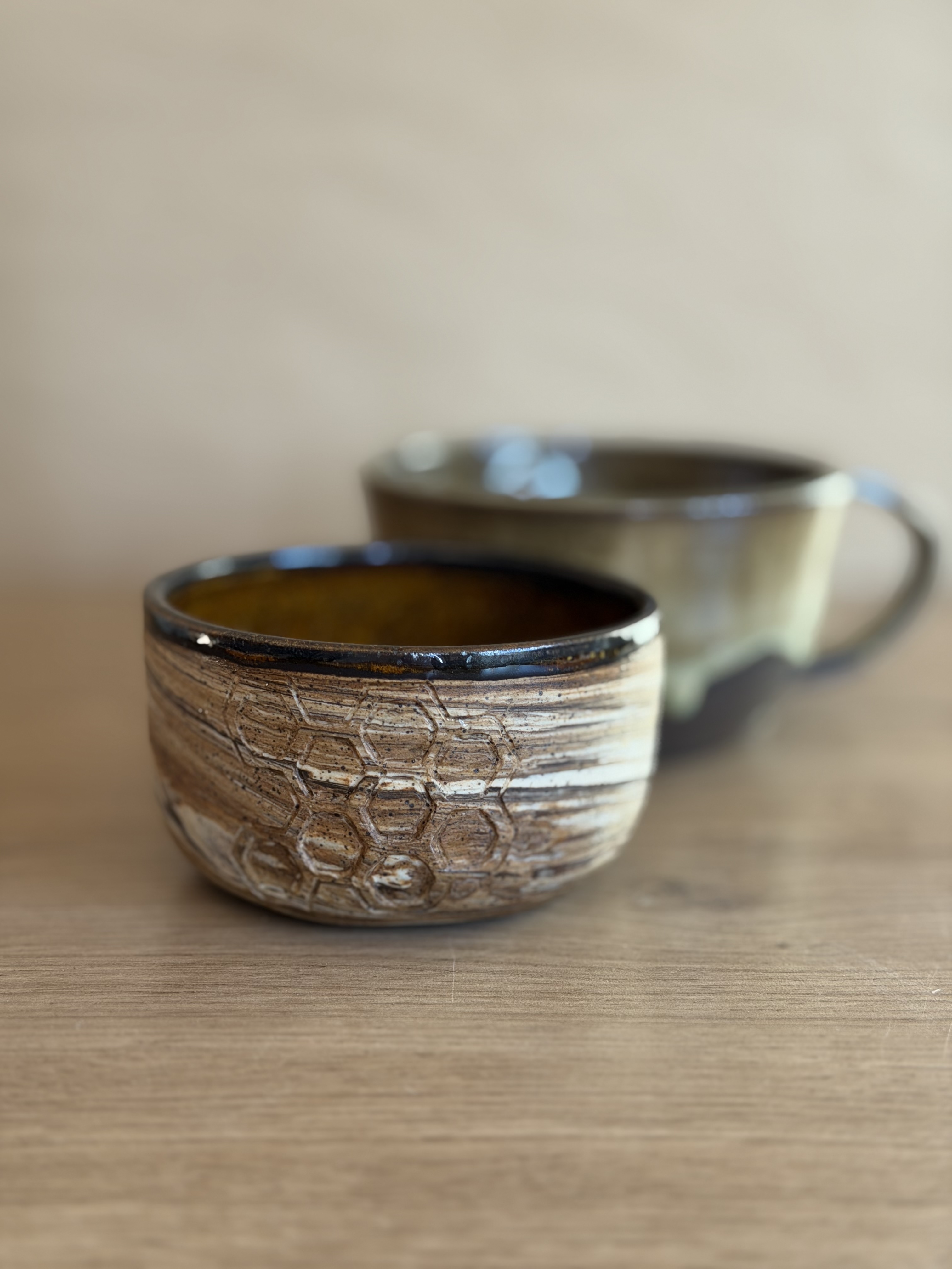 Minimal plate with matte glaze