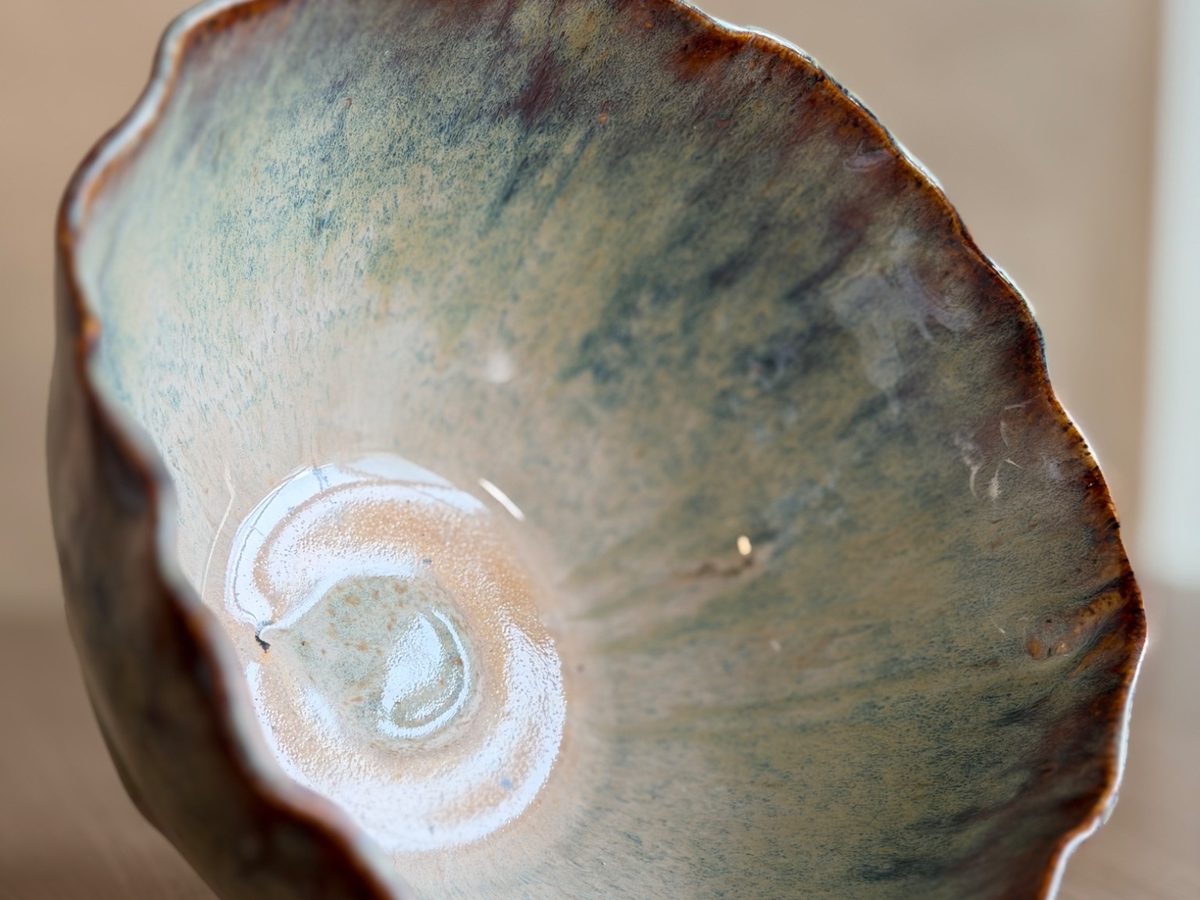 A simple ceramic plate with a clean rim