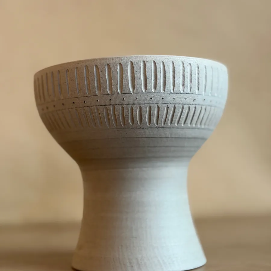 Tall tumbler with satin glaze