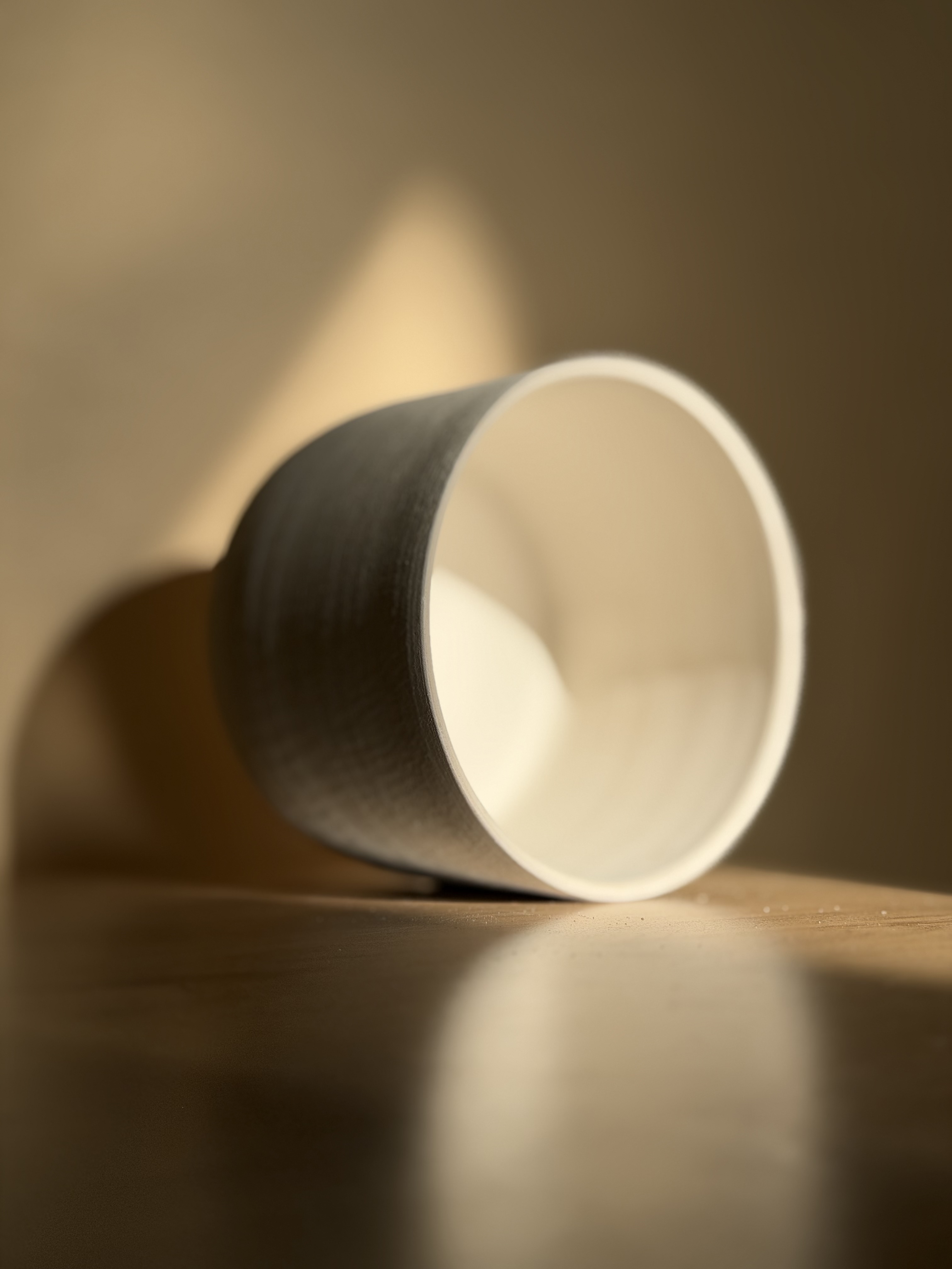 Set of cups on a table